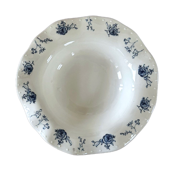 Ivory Lace wide-rim bowl SKU-10