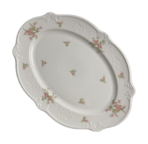 Meadow Bloom oval platter SKU-09