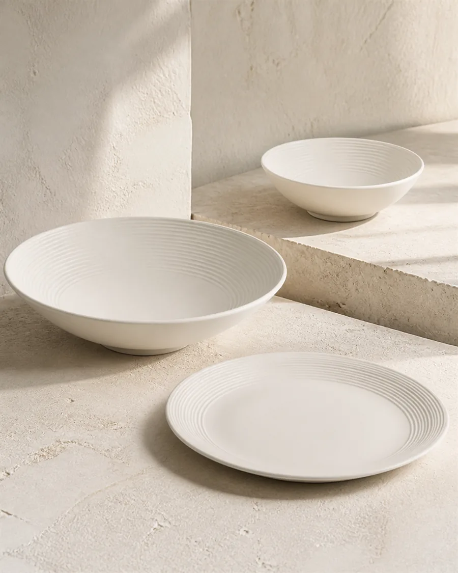 Concentric Ridge tableware collection