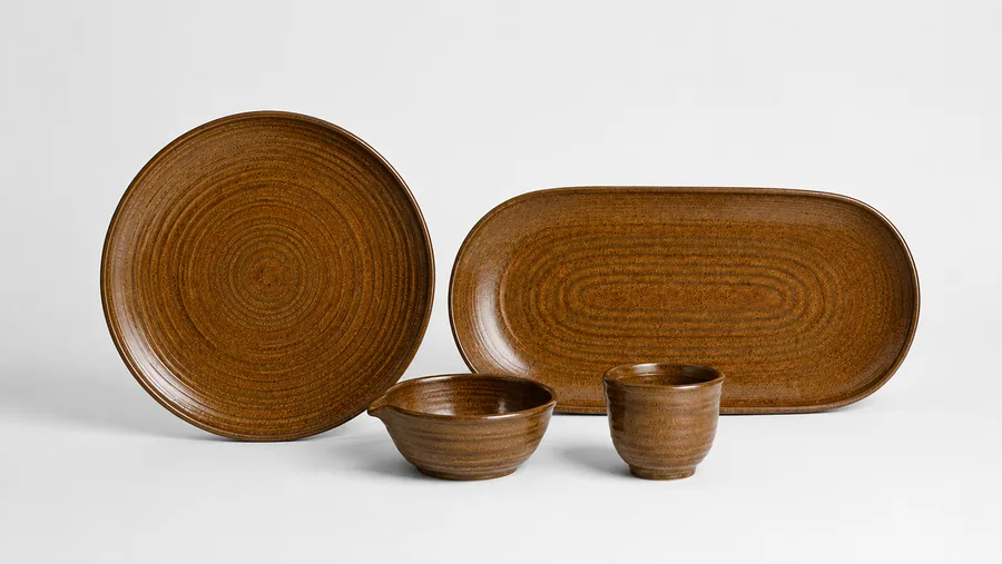 Amber Tides tableware collection