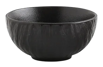 Shadow Grain 4.6-inch rice bowl shown from the side