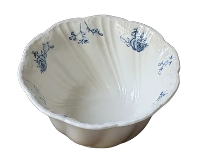 Blue Muse deep relief bowl representing source records SKU-01 and SKU-02