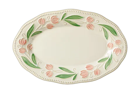 Orchard Bloom Oval Platter SKU-01