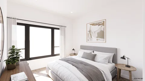 Chambre de l'unité C-103, un 4 ½ à la Cité de Lorraine