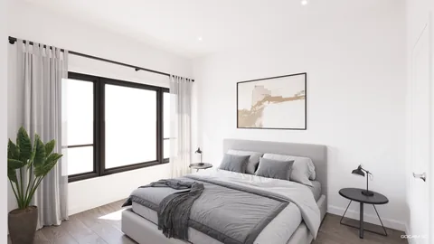 Chambre de l'unité D-209, un 4 ½ à la Cité de Lorraine