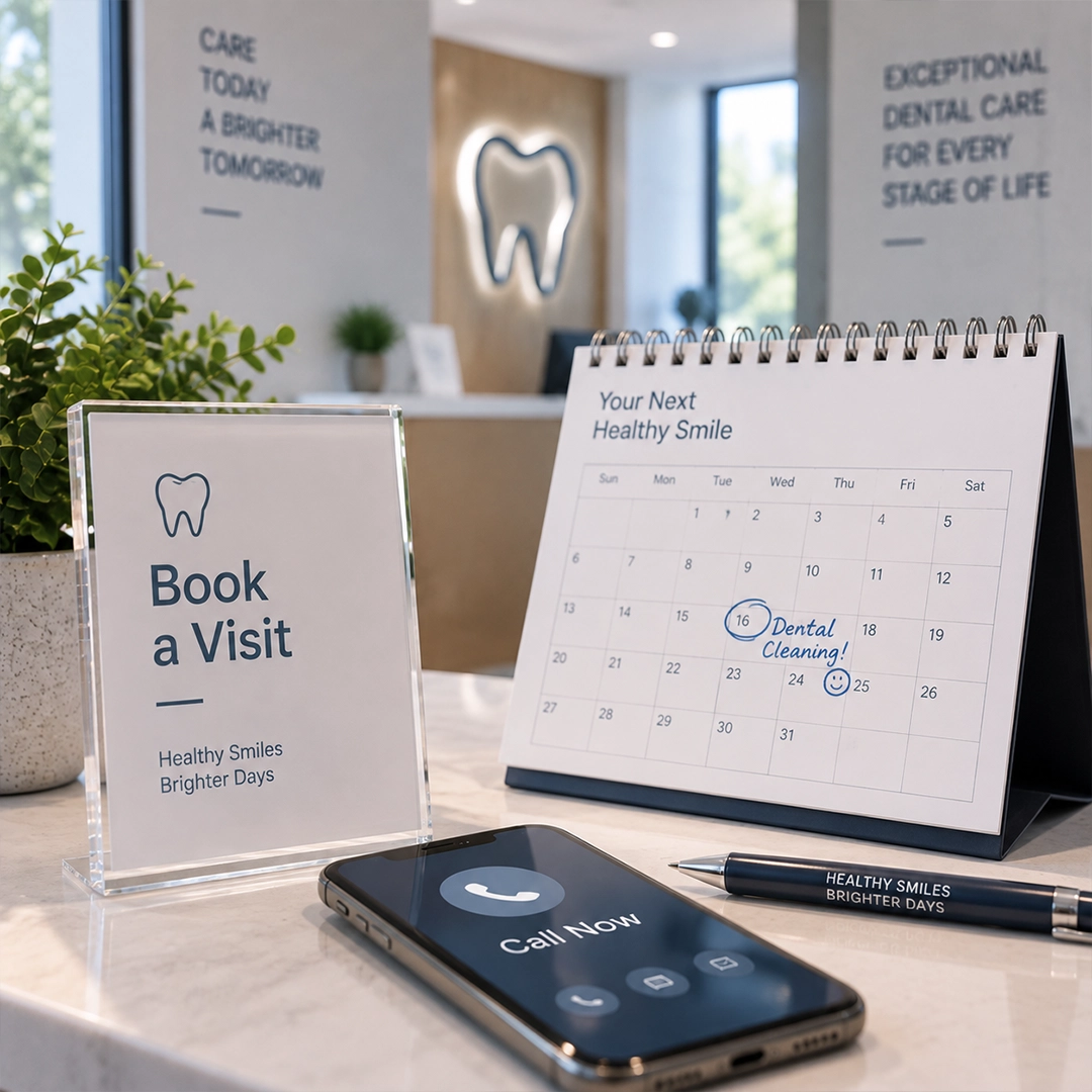 Booking a dental check-up and cleaning appointment at Family Dental Care Cayuga