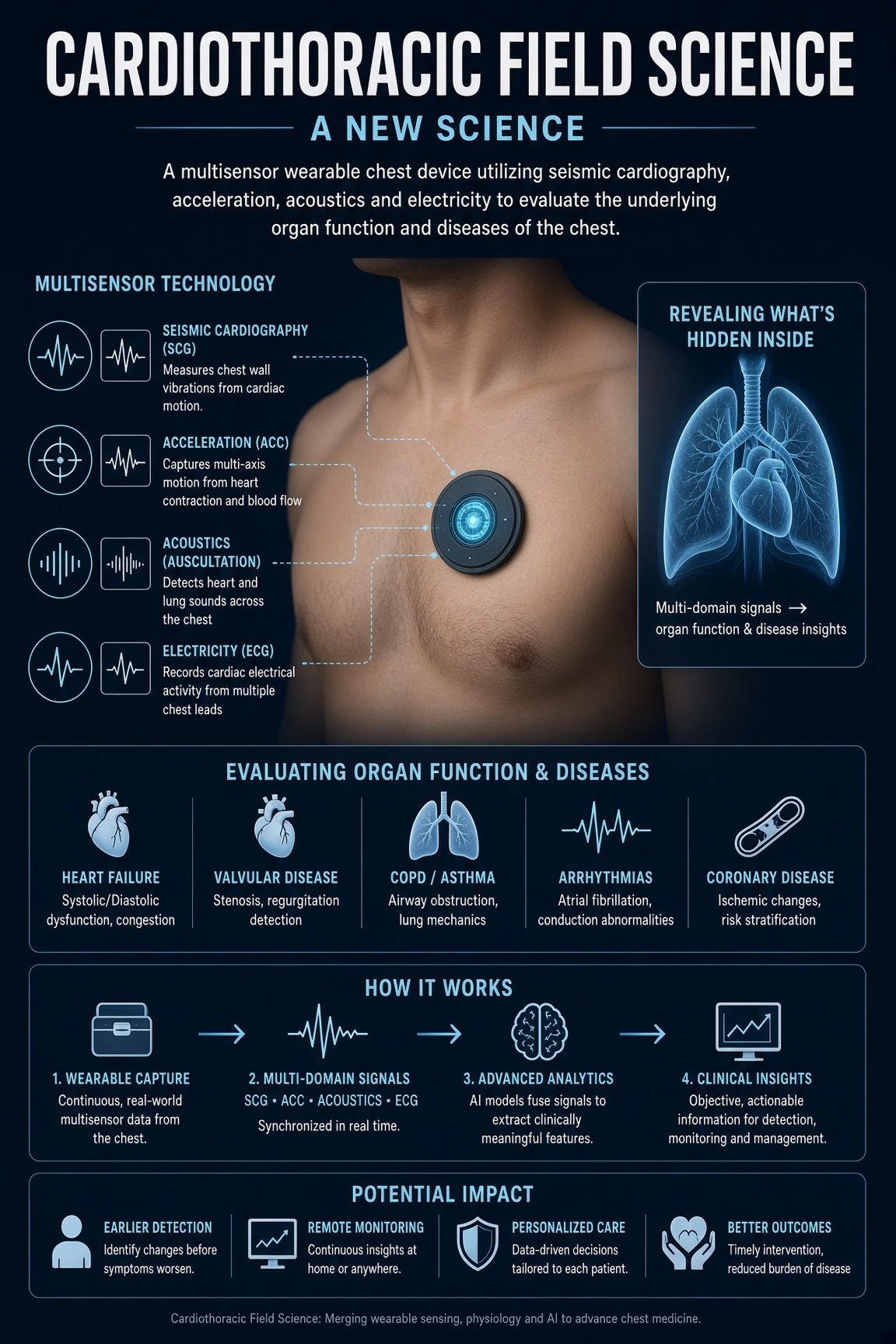Cardiothoracic Field Science — multisensor wearable chest device