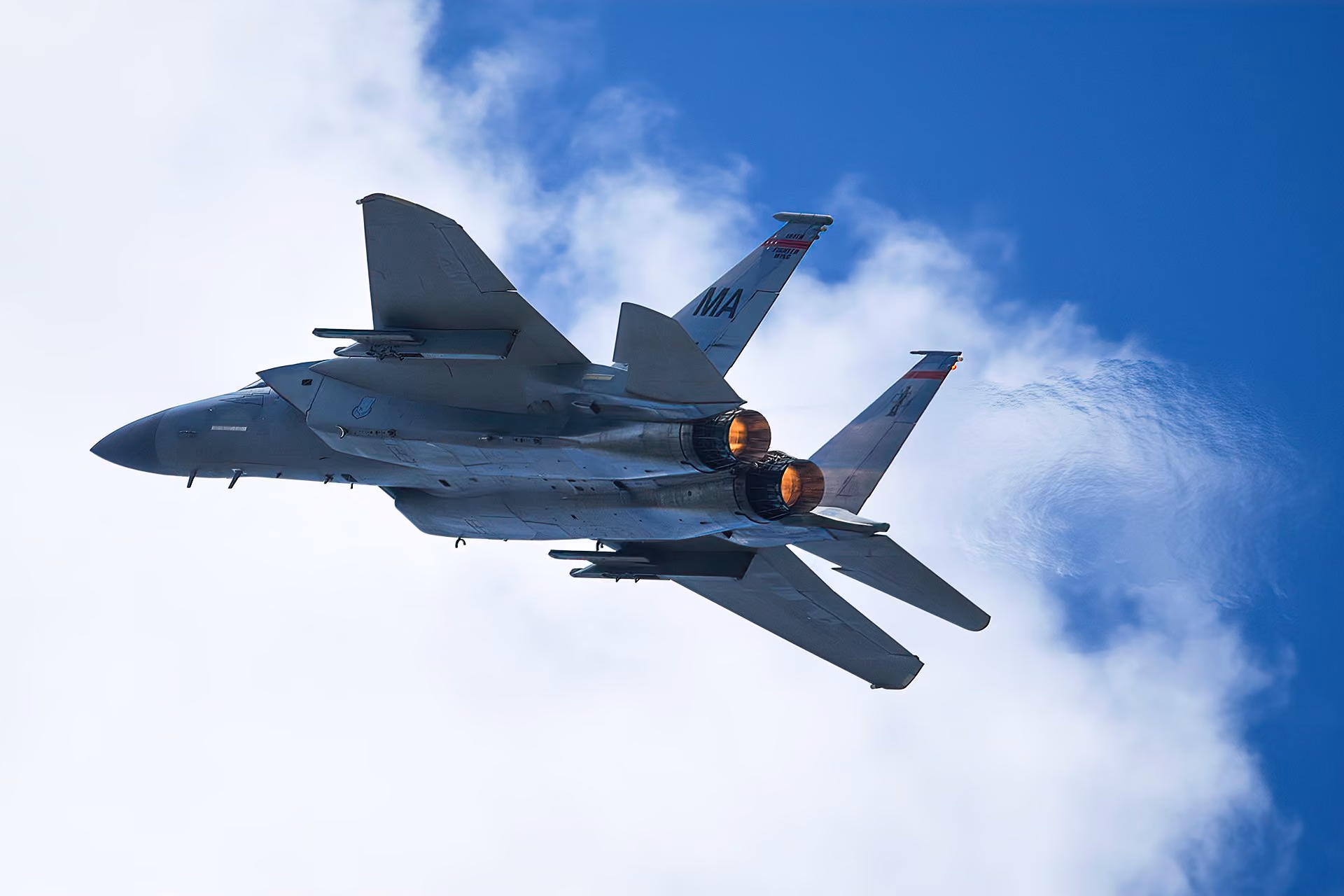 jet flying in air