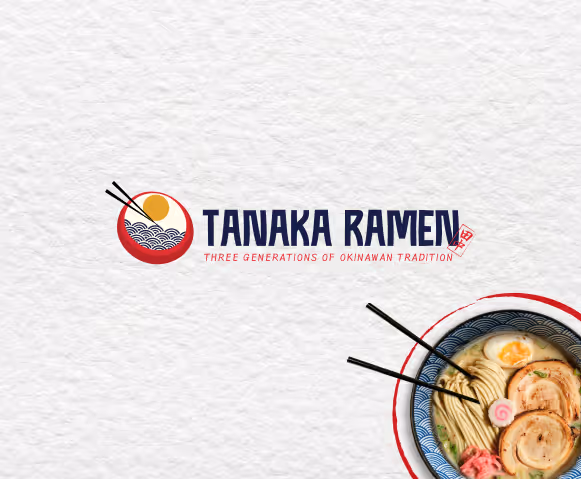 Tanaka Ramen brand identity