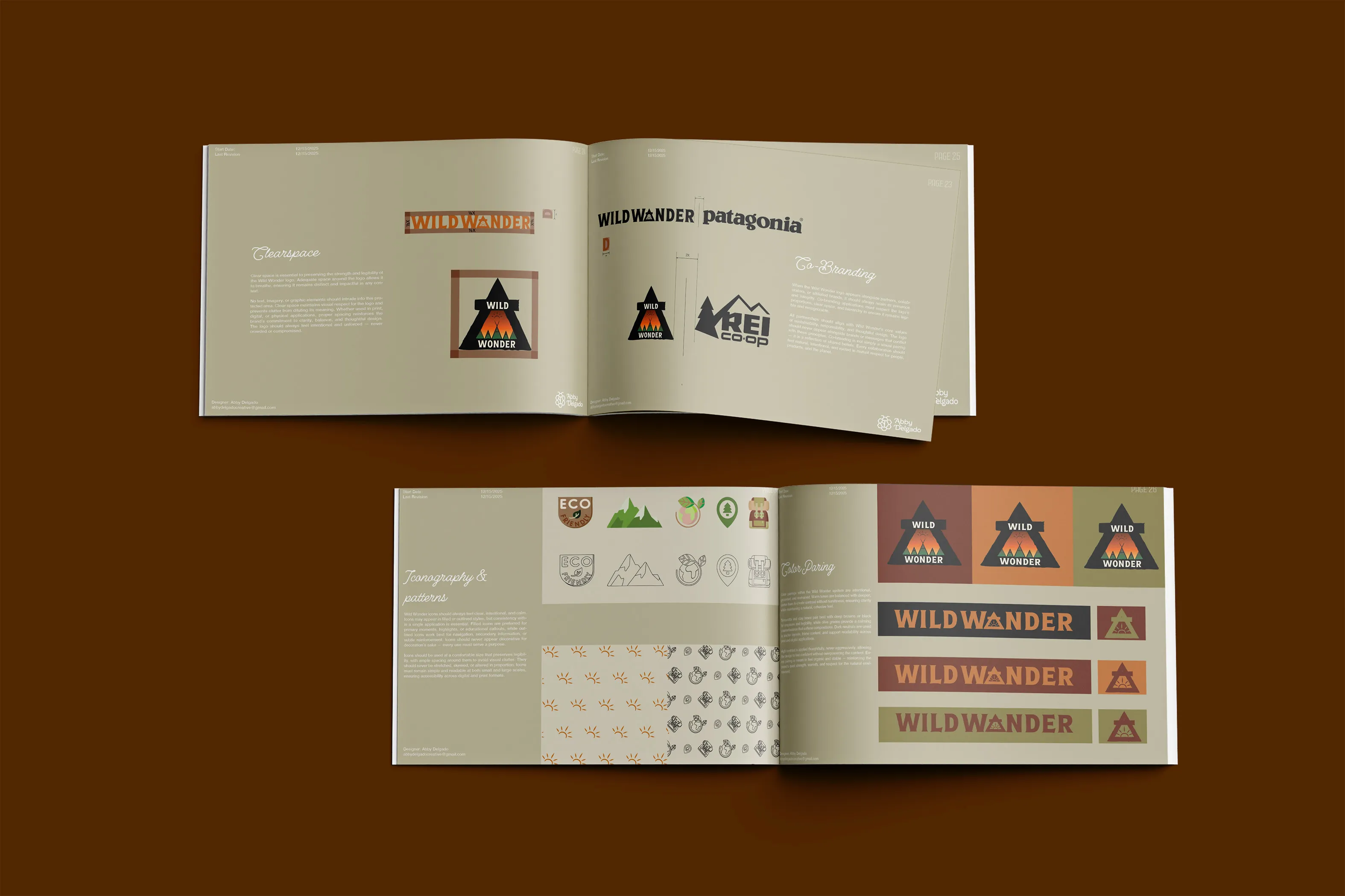 Wild Wonder brand guidelines mockup