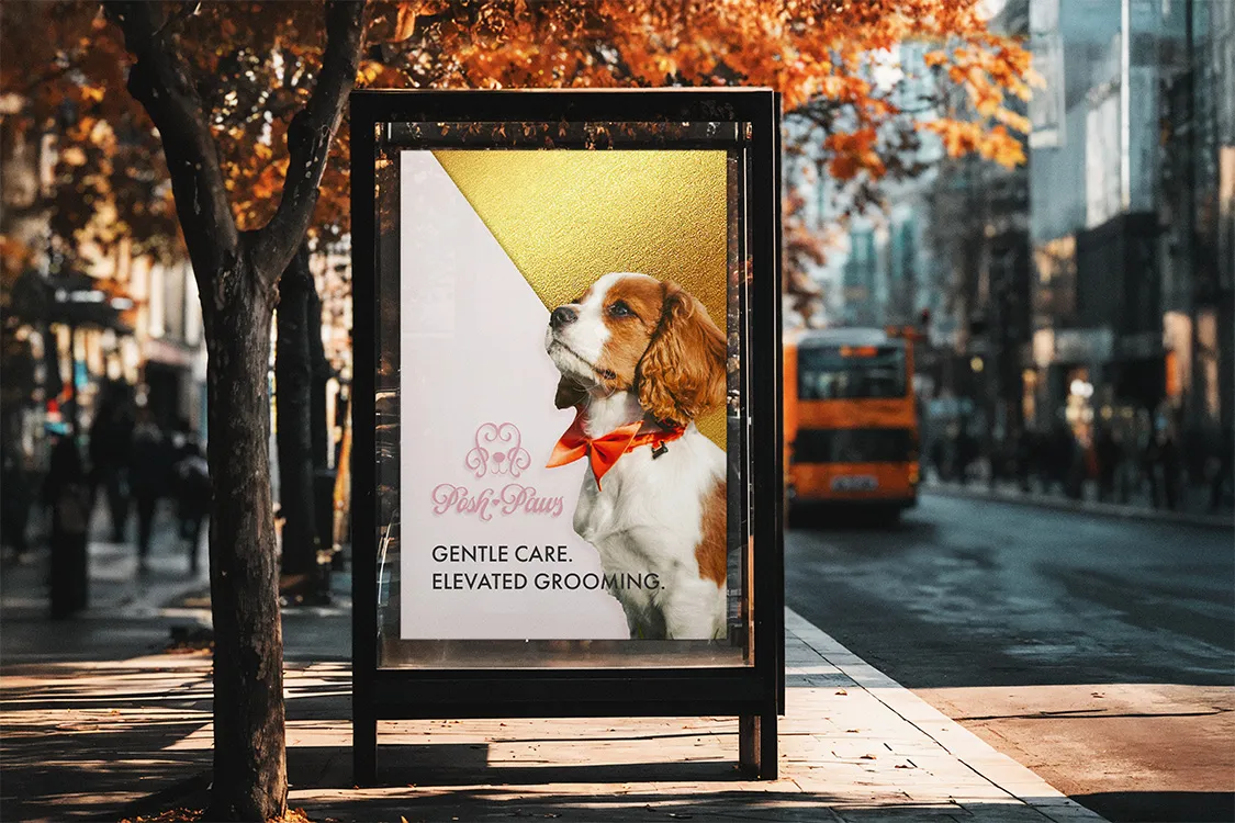 Posh Paws packaging mockup