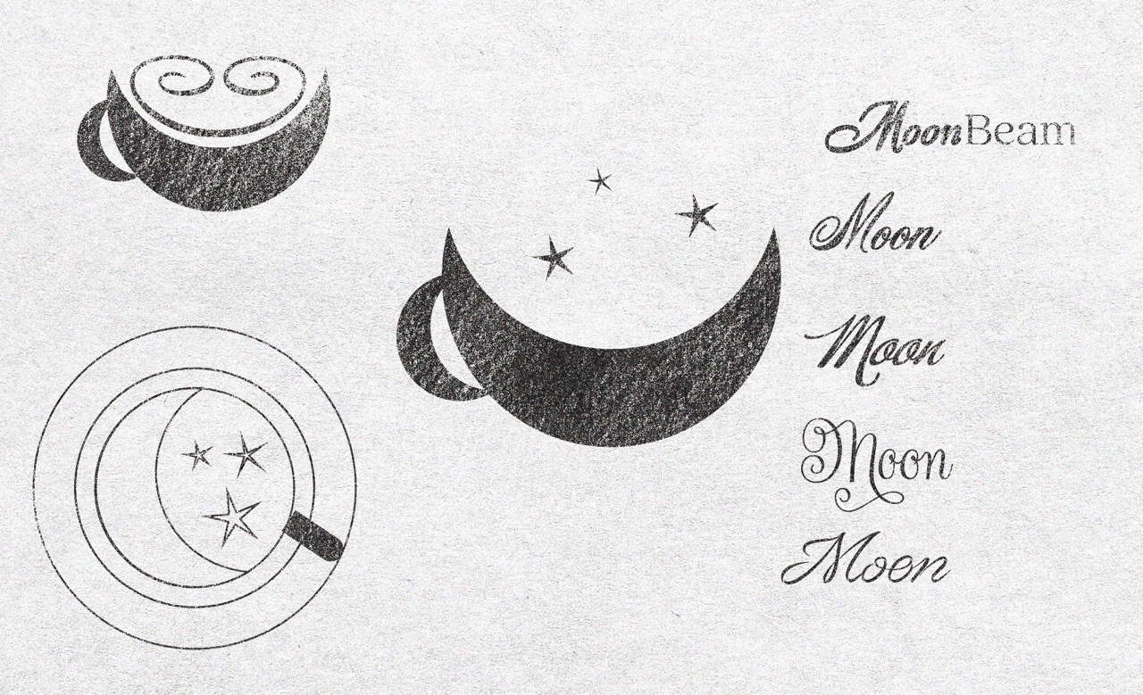MoonBeam Cafe brand identity hero image