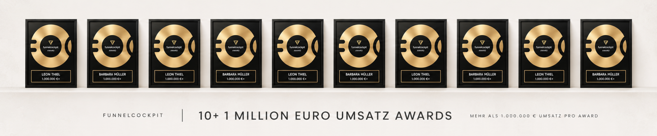 10x FunnelCockpit 1-Mio-Euro-Award