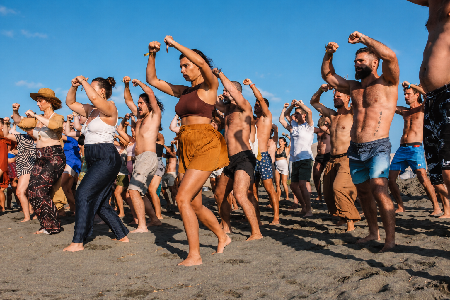 Haka performance in progress