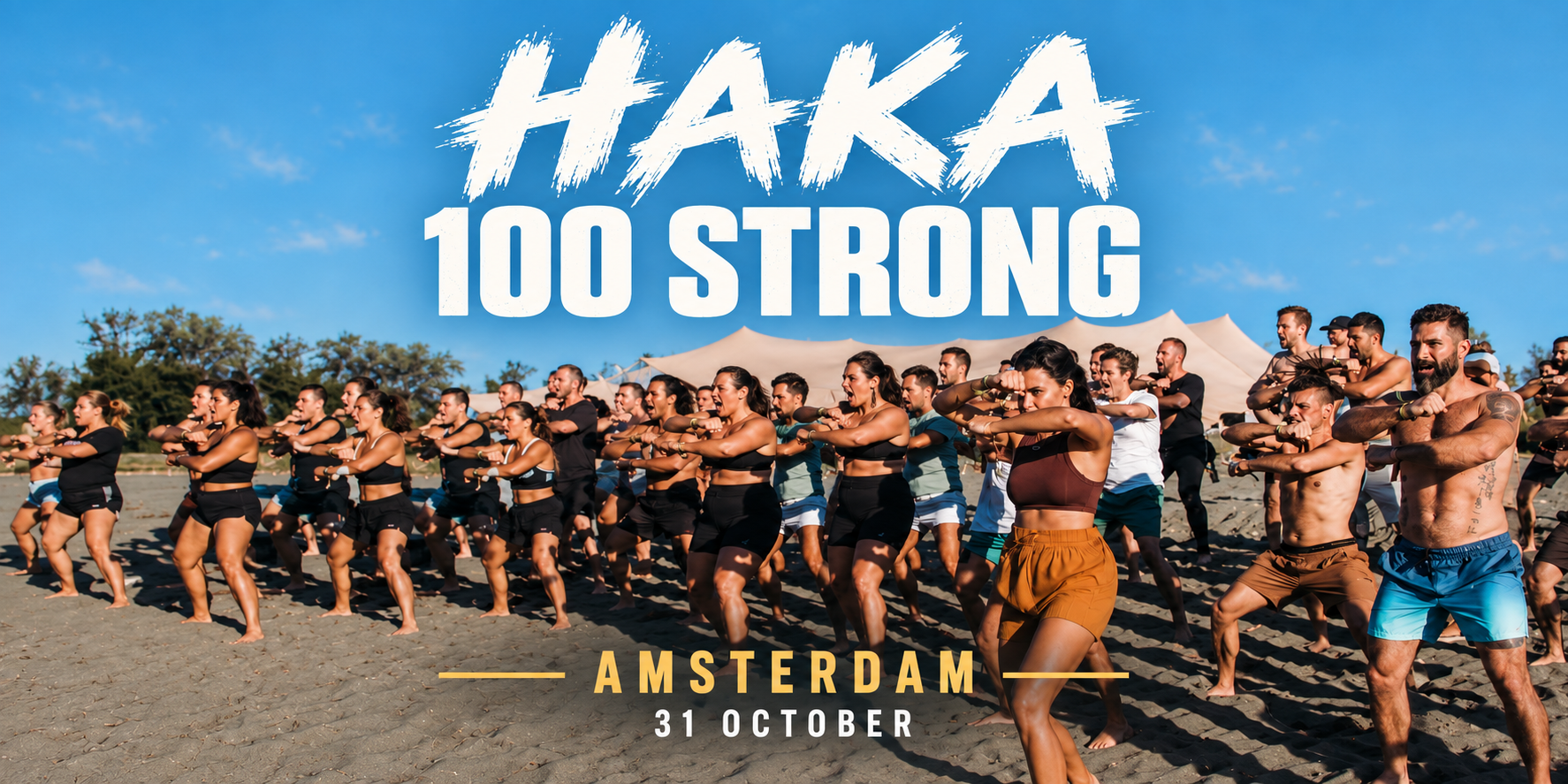Haka 100 Strong Amsterdam gathering