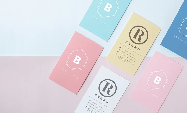 Business cards printed on recycled stock