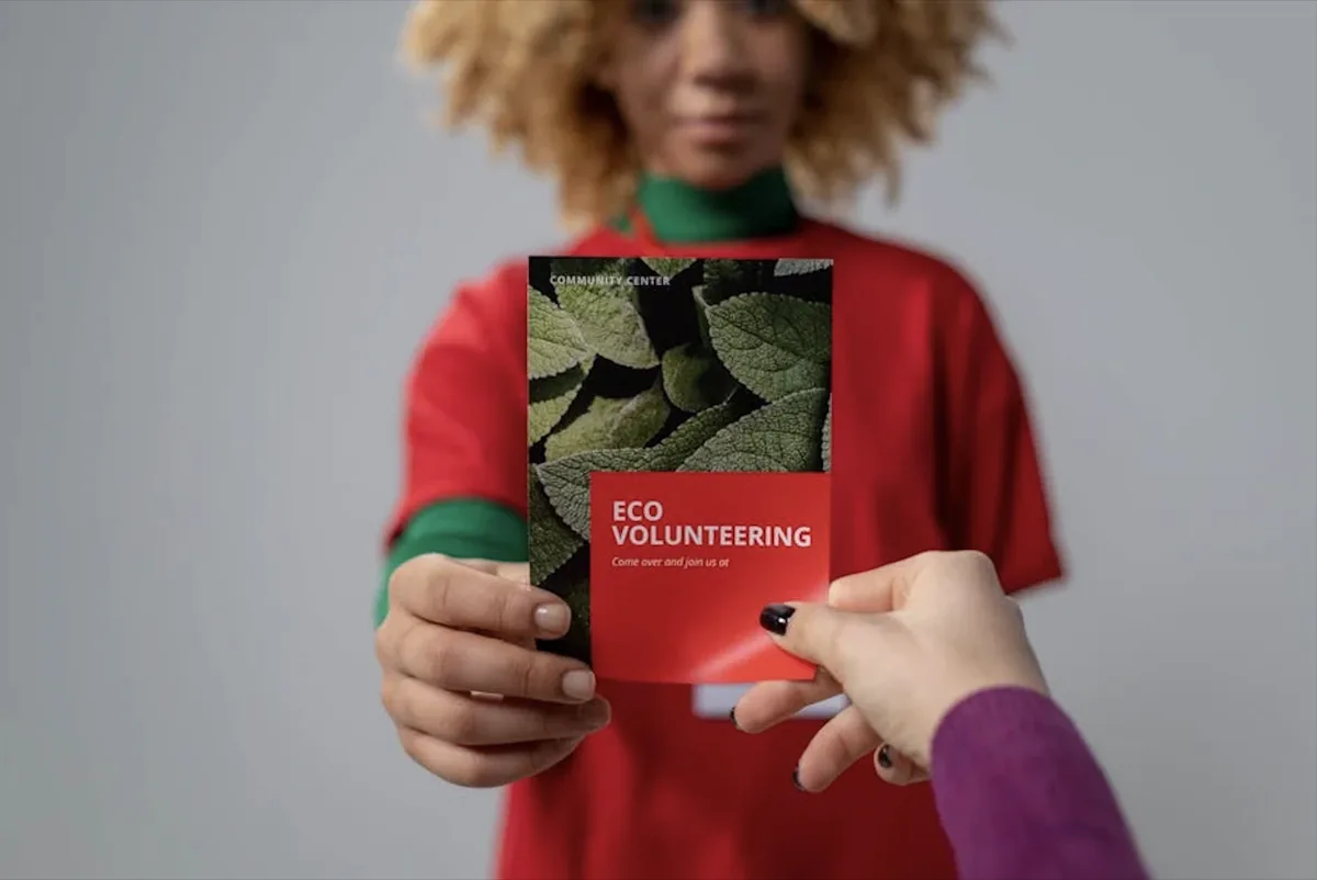 Eco friendly brochure printing on recycled paper