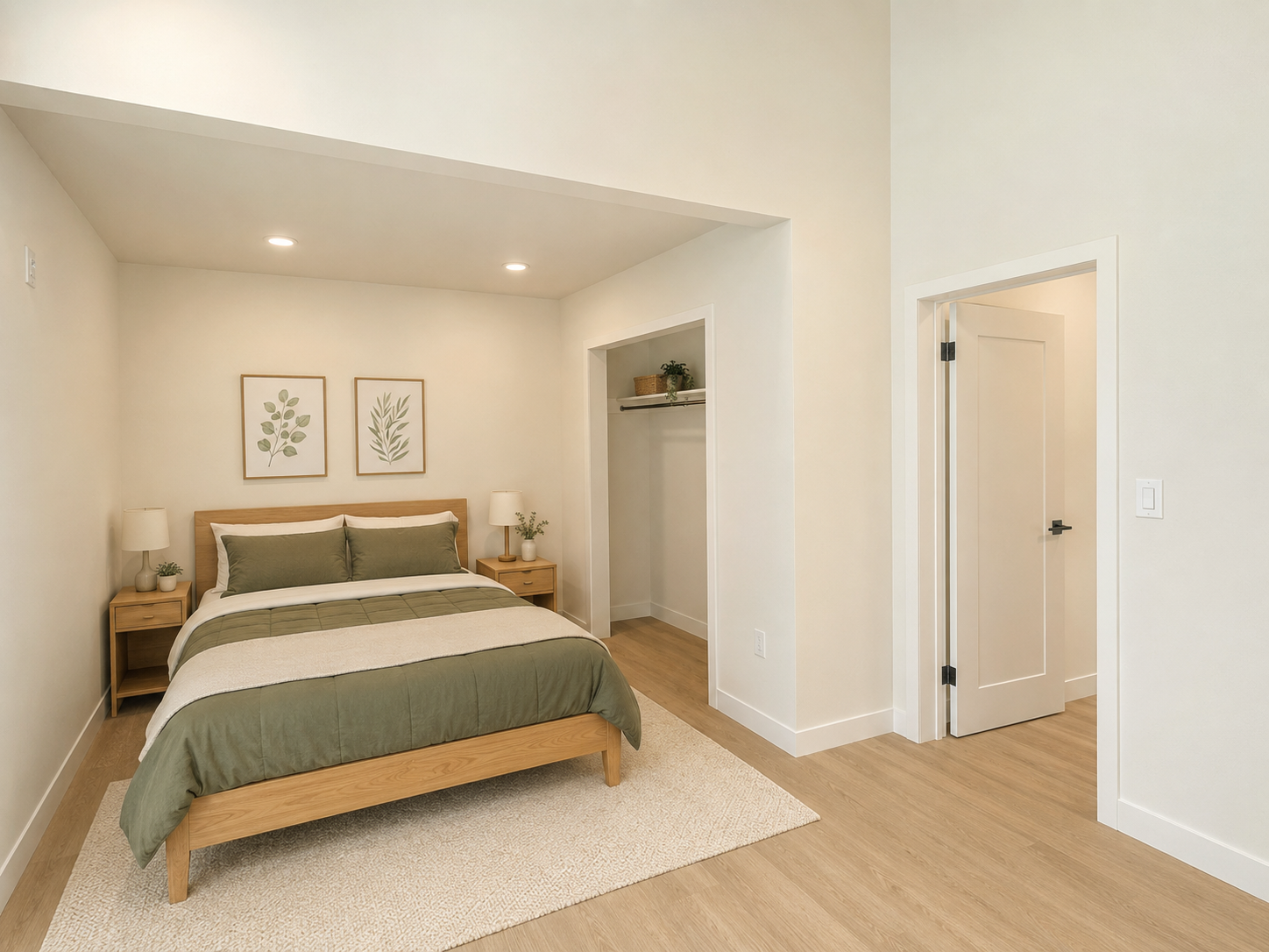 Ground floor bedroom with fitted closet