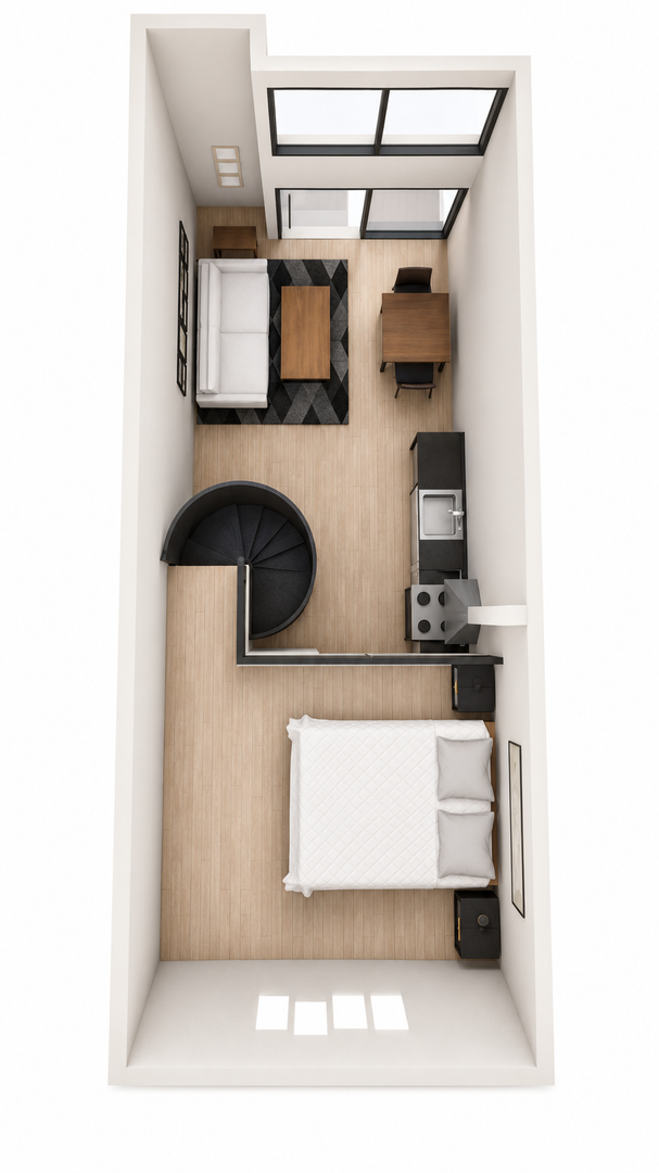Loft interior detail