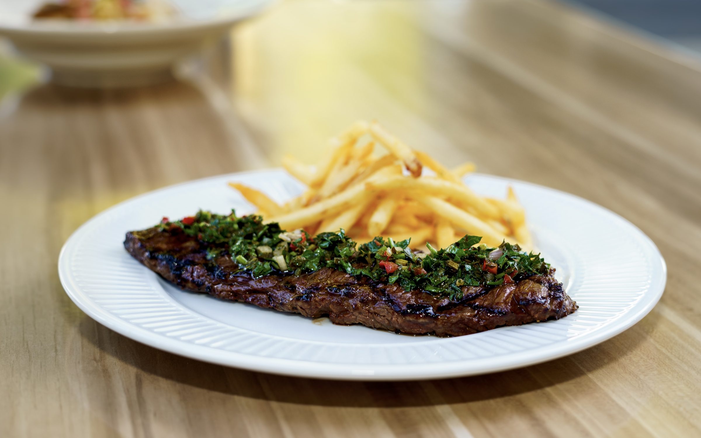 Churrasco steak with fries at Napkins Bar & Grill