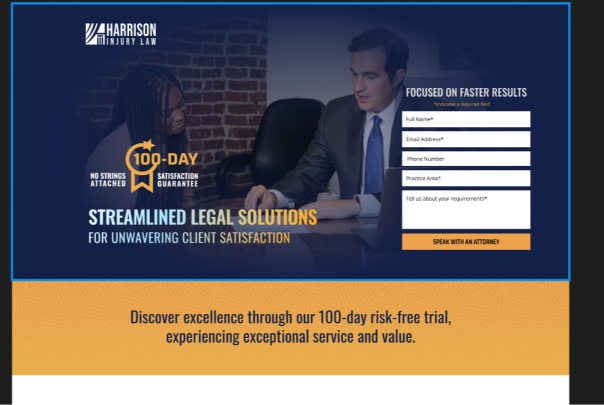 Harrison Injury Law website