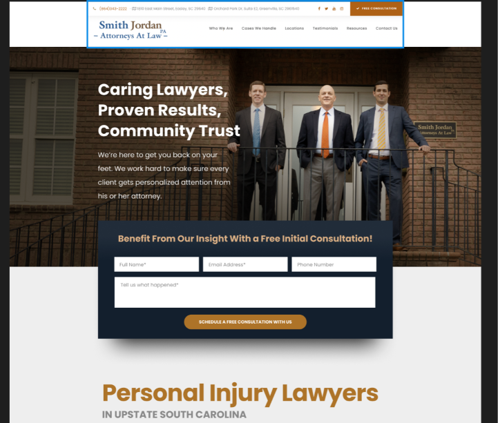 Smith Jordan website