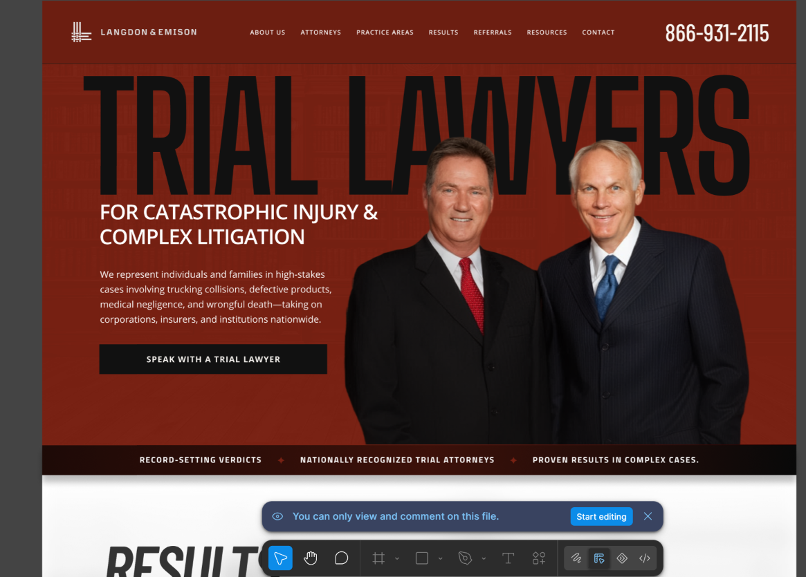 Langdon & Emison website
