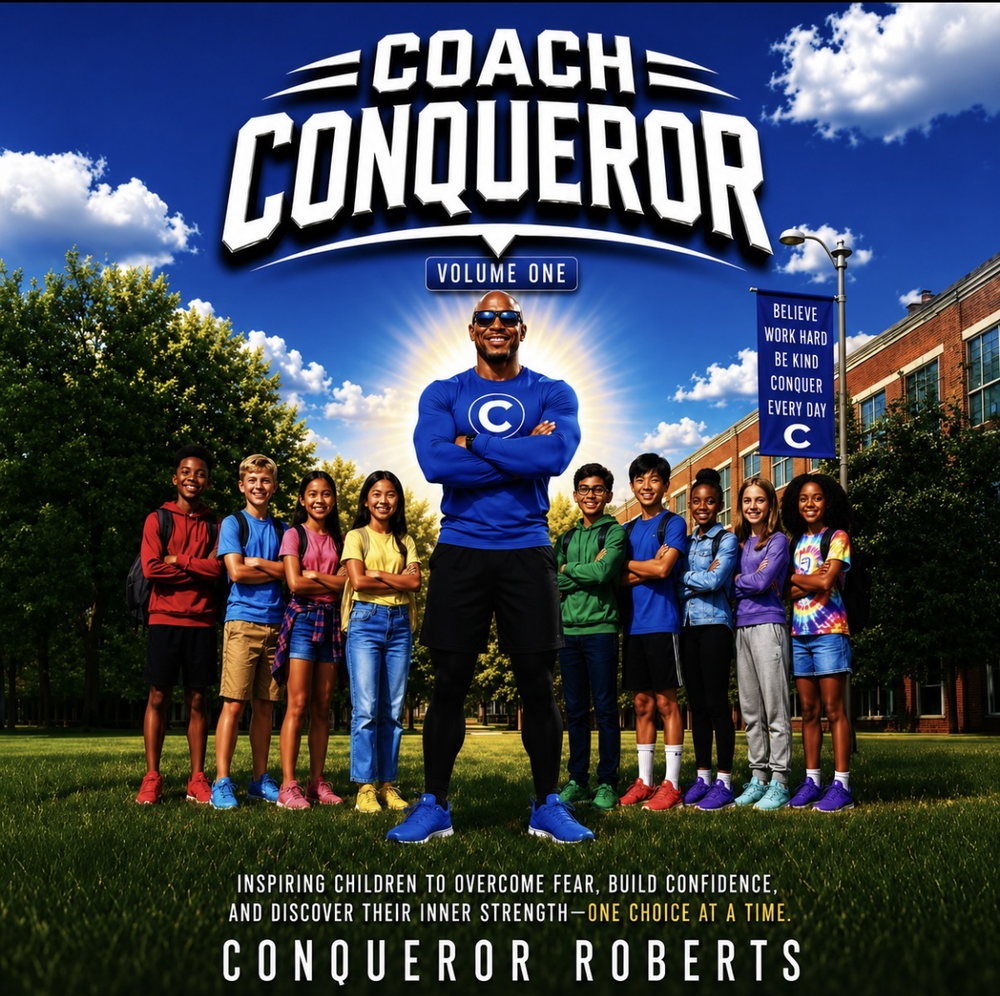COACH CONQUEROR™ Volume One children's book cover by Conqueror Roberts