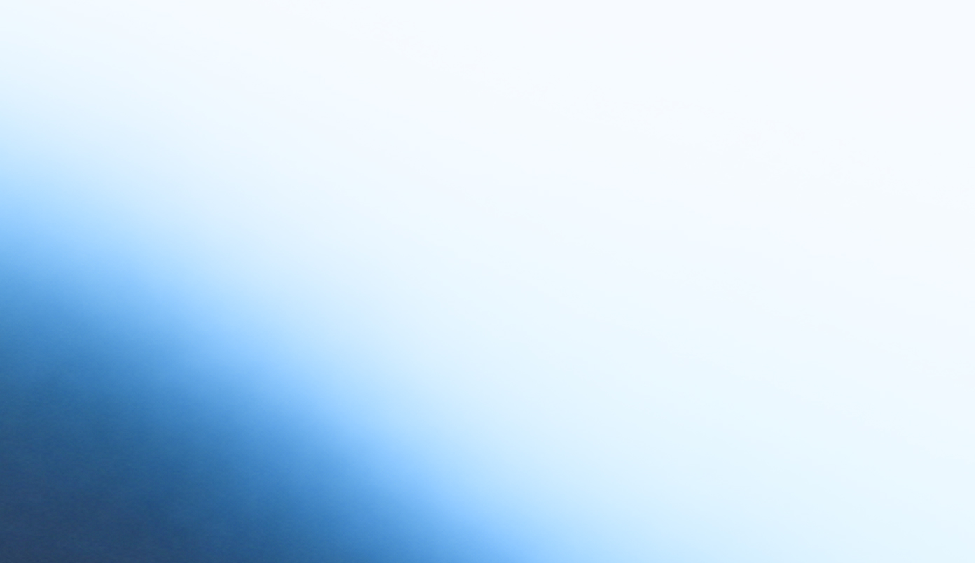 Abstract gradient background transitioning from dark blue at the bottom left to light blue and white at the top right.