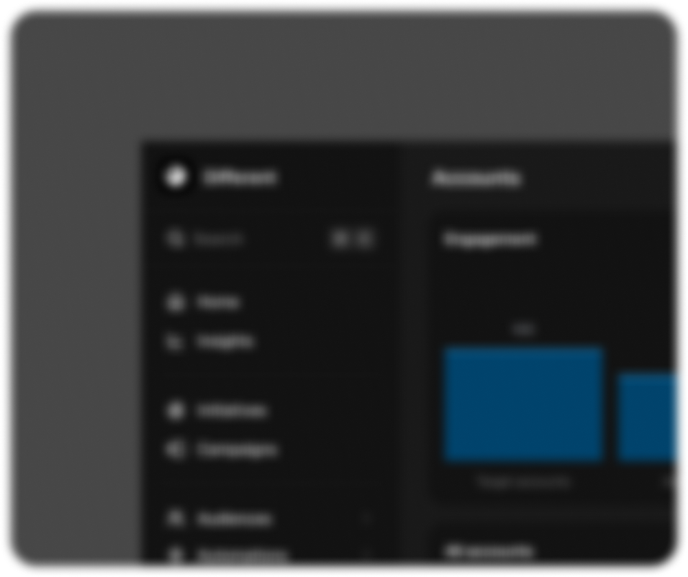 The Different platform interface