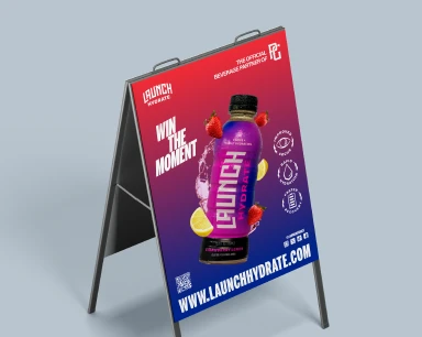 Launch Hydrate a-frame mockup