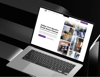 Website mockup for AVS