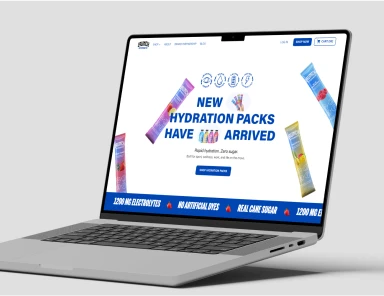 Launch Hydrate website mockup
