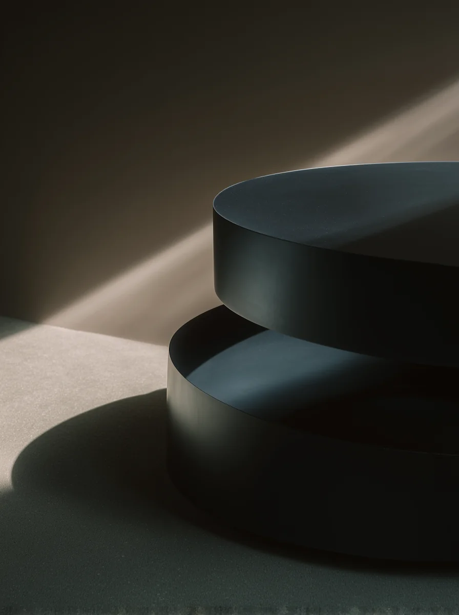 Minimalist Black Objects for the Morrow Objects project.