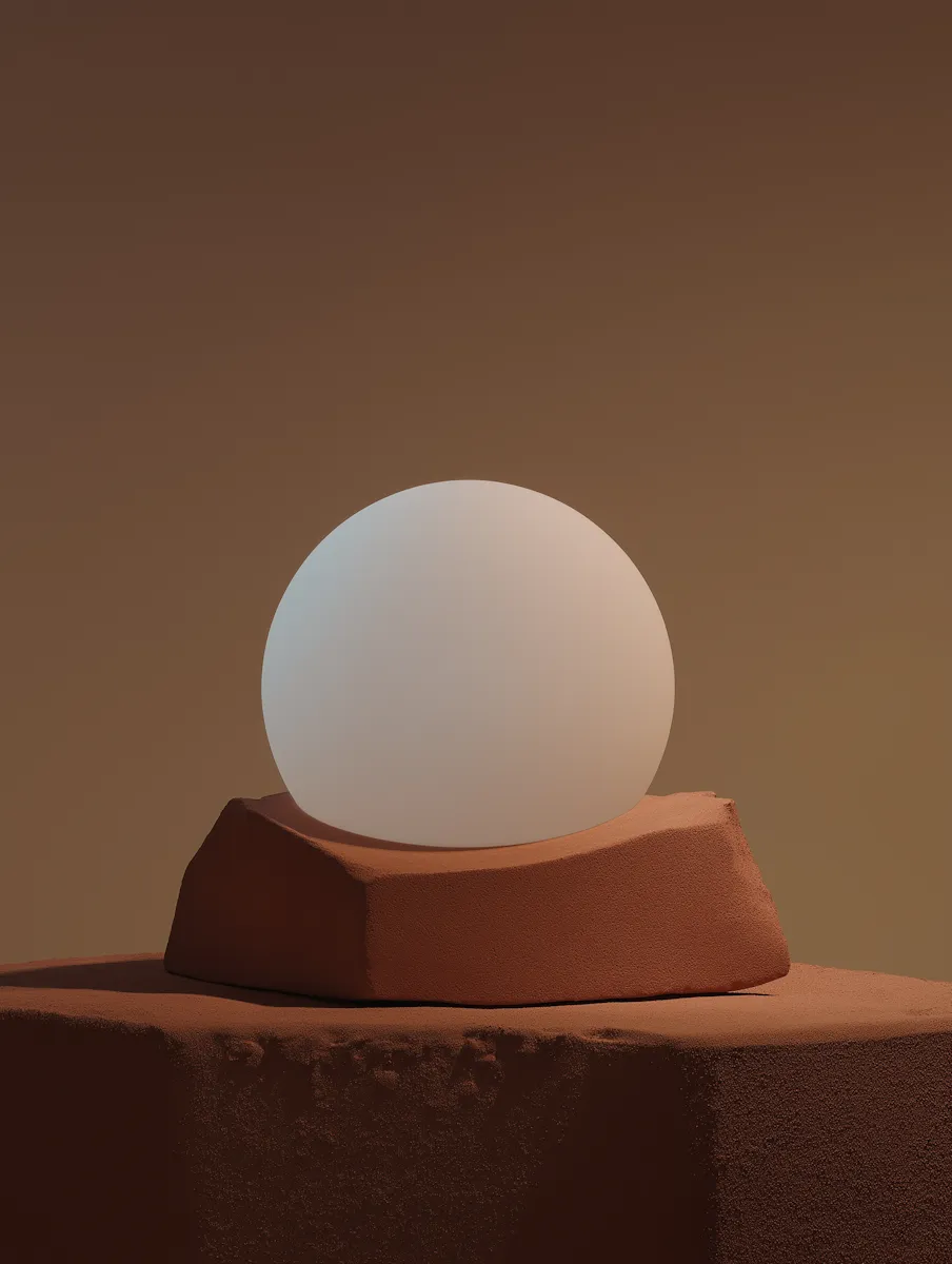 Minimalist Sphere Display for the Form / Field project.