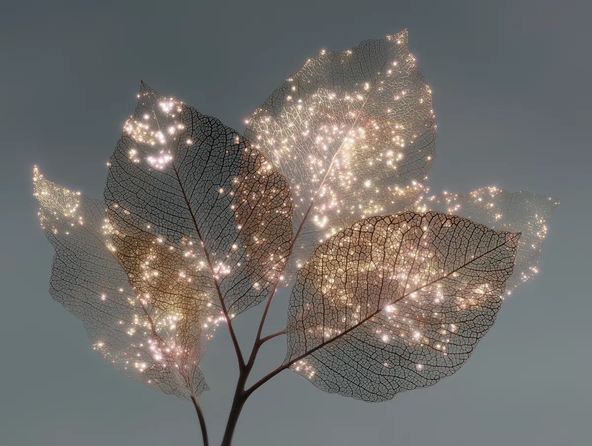 Luminous Leaves Close Up for the Field Notes project.