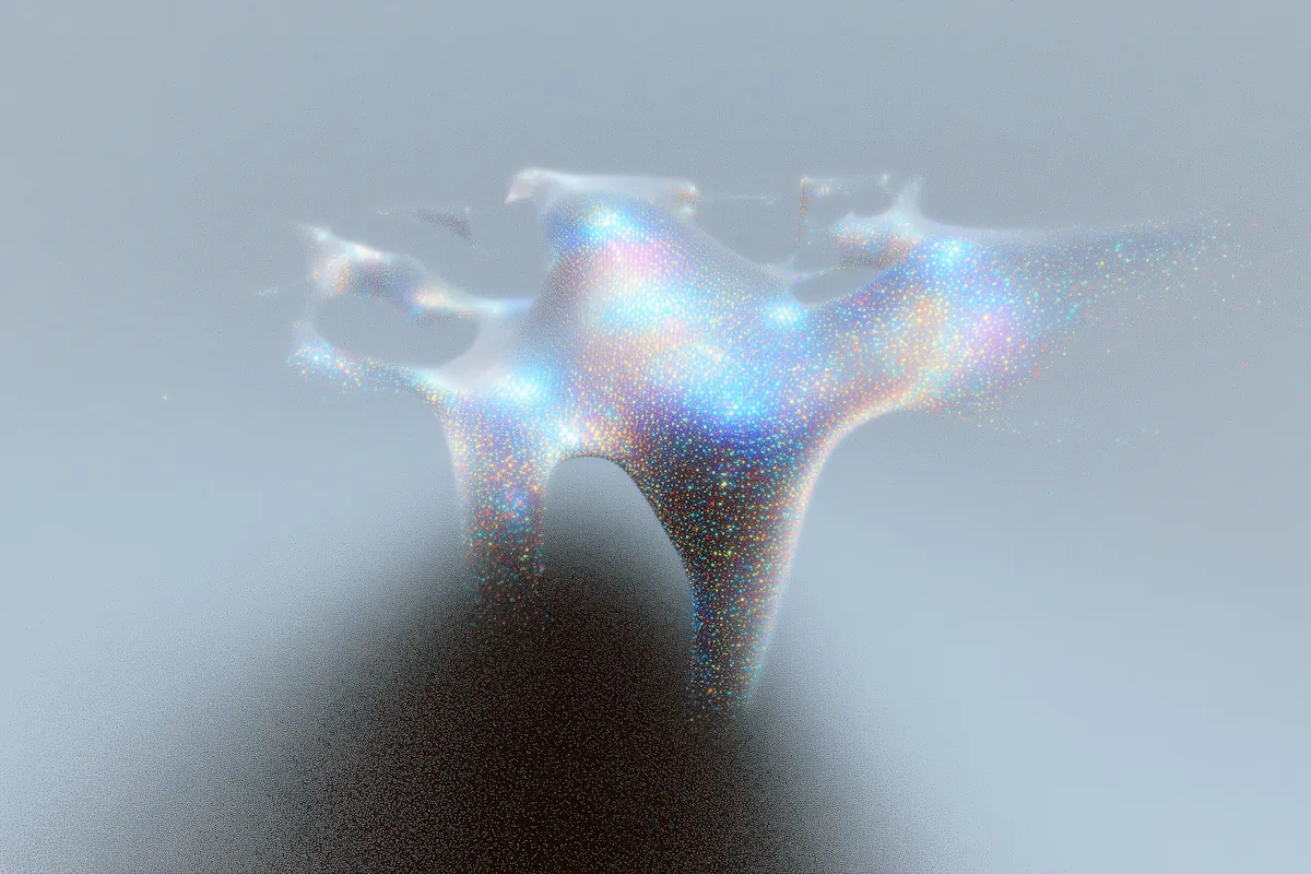 Ethereal Abstract Form for the Afterimage project.