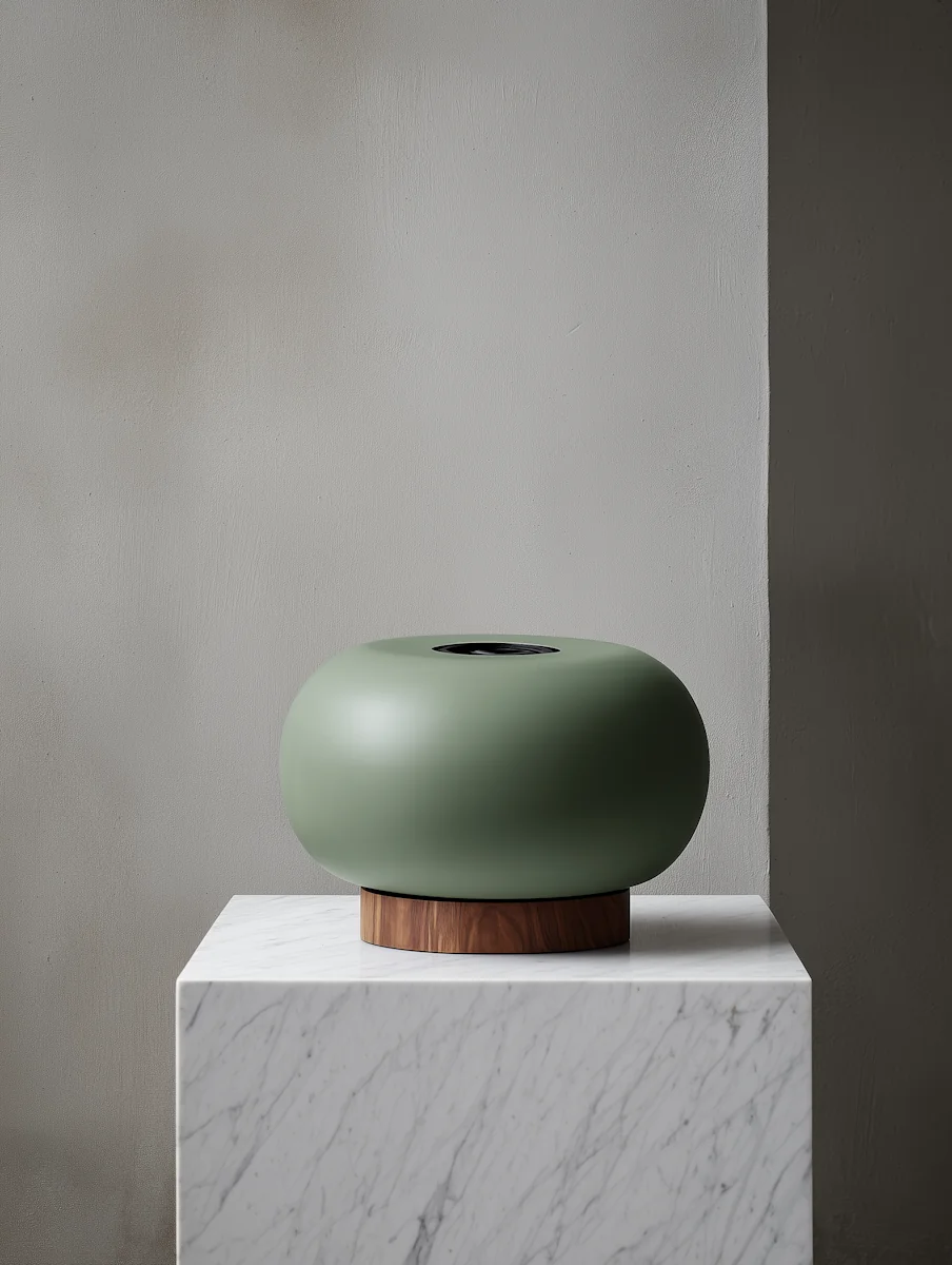 Minimalist Green Decor for the Field Notes project.
