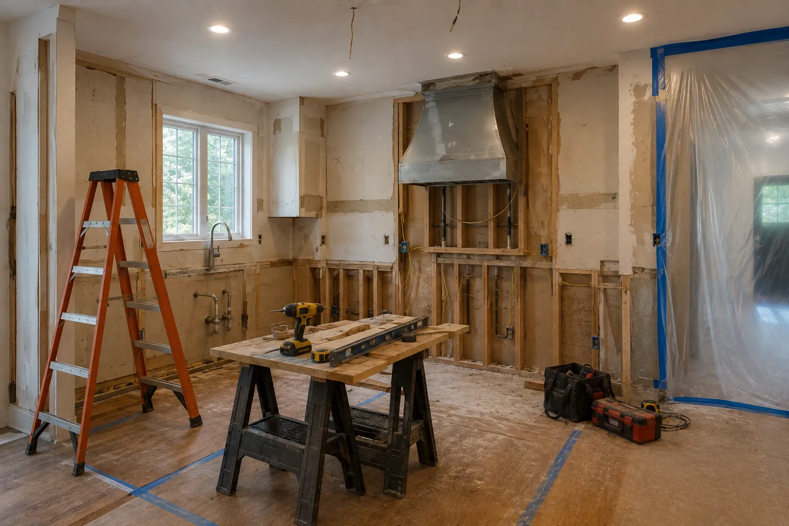 Kitchen remodel in progress