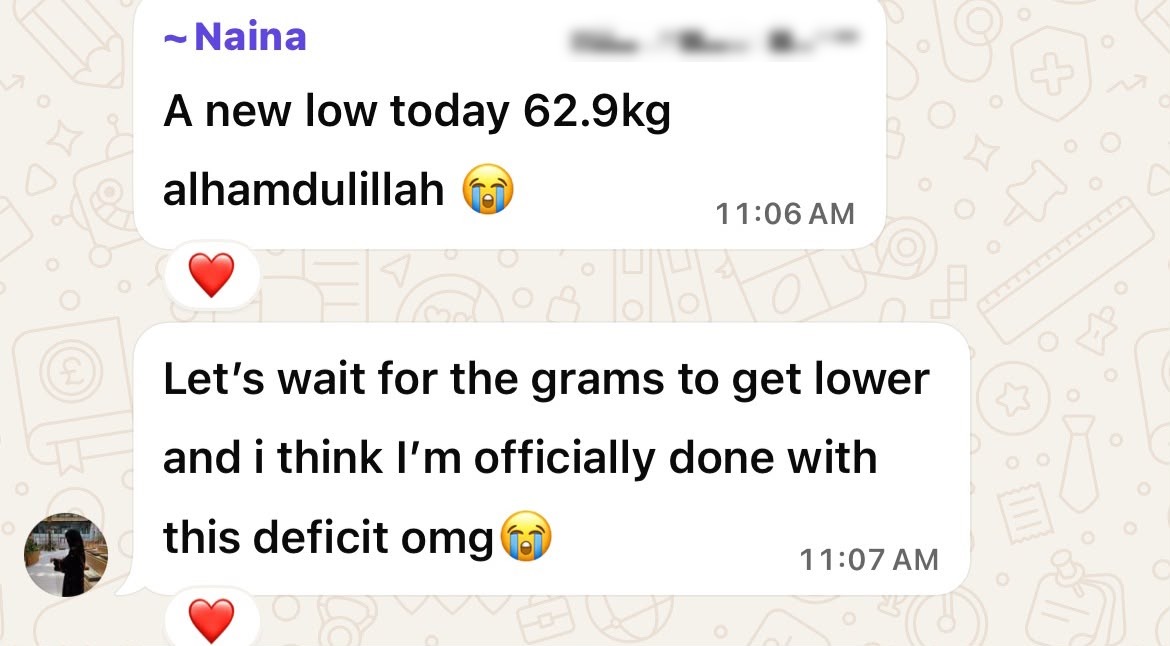 Client testimonial message