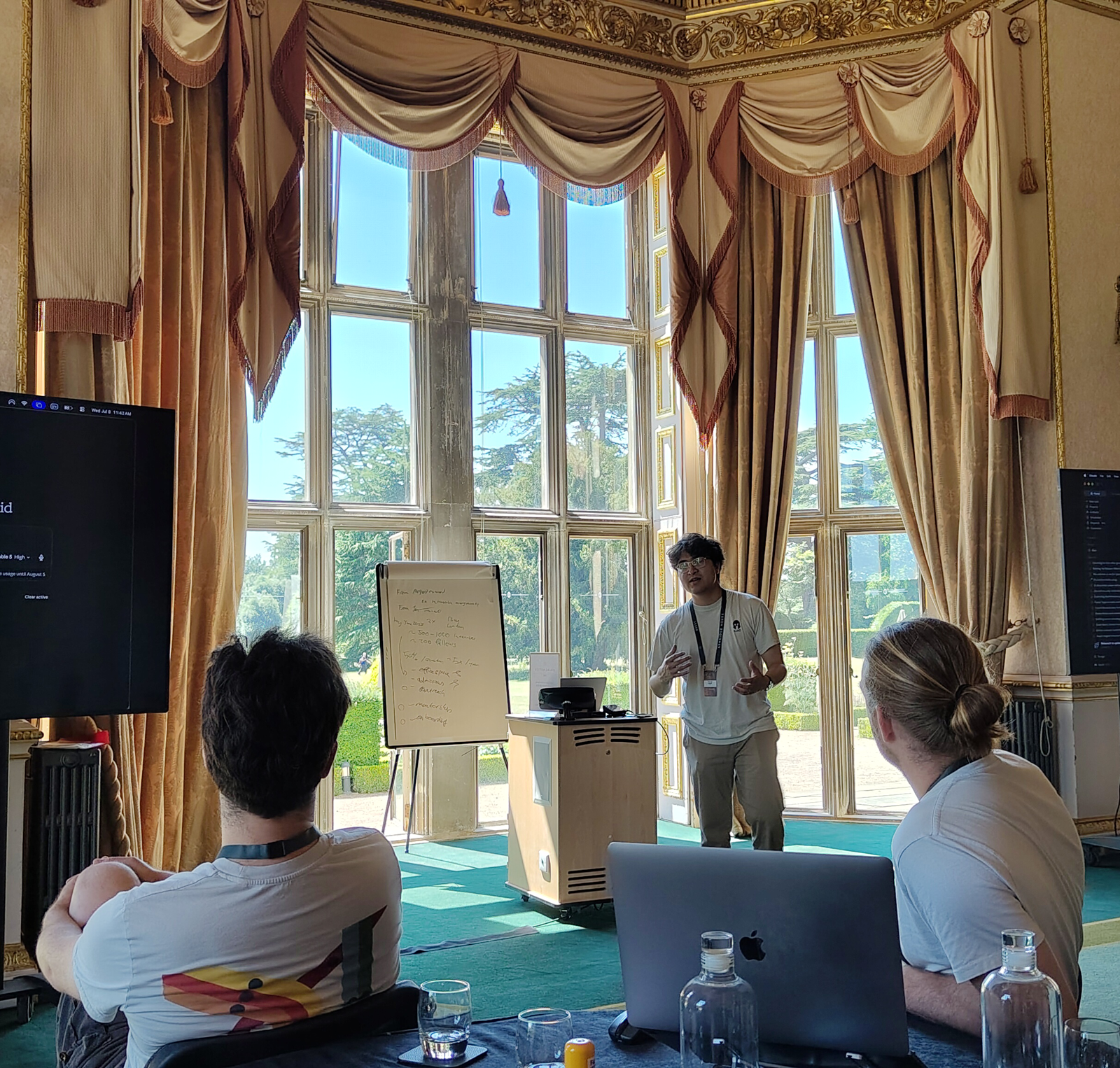 Researcher presenting during an Iliad workshop session