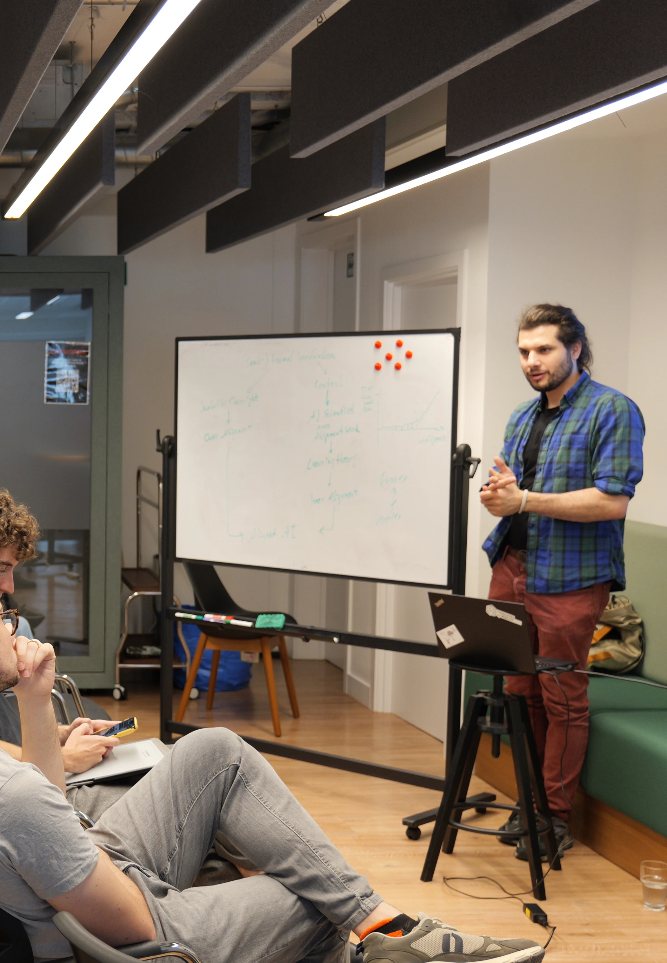 An Iliad Intensive teacher in front of a cohort.