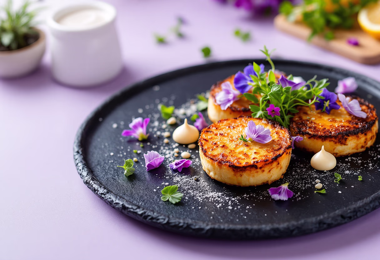 image of beautifully plated food dish (for a bars & pub)