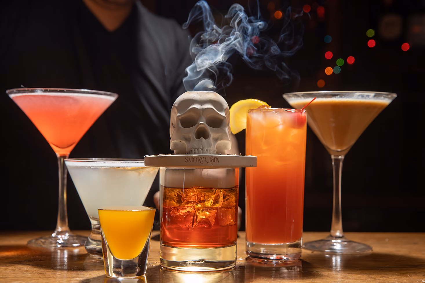 Whiskey Blue Bar full bar shot