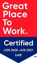 Great Place To Work Certified badge, UAE, June 2026 to June 2027
