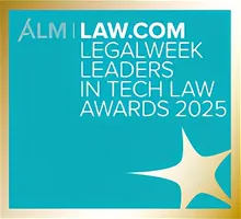 Law.com Legalweek Leaders in Tech Law Awards 2025 badge