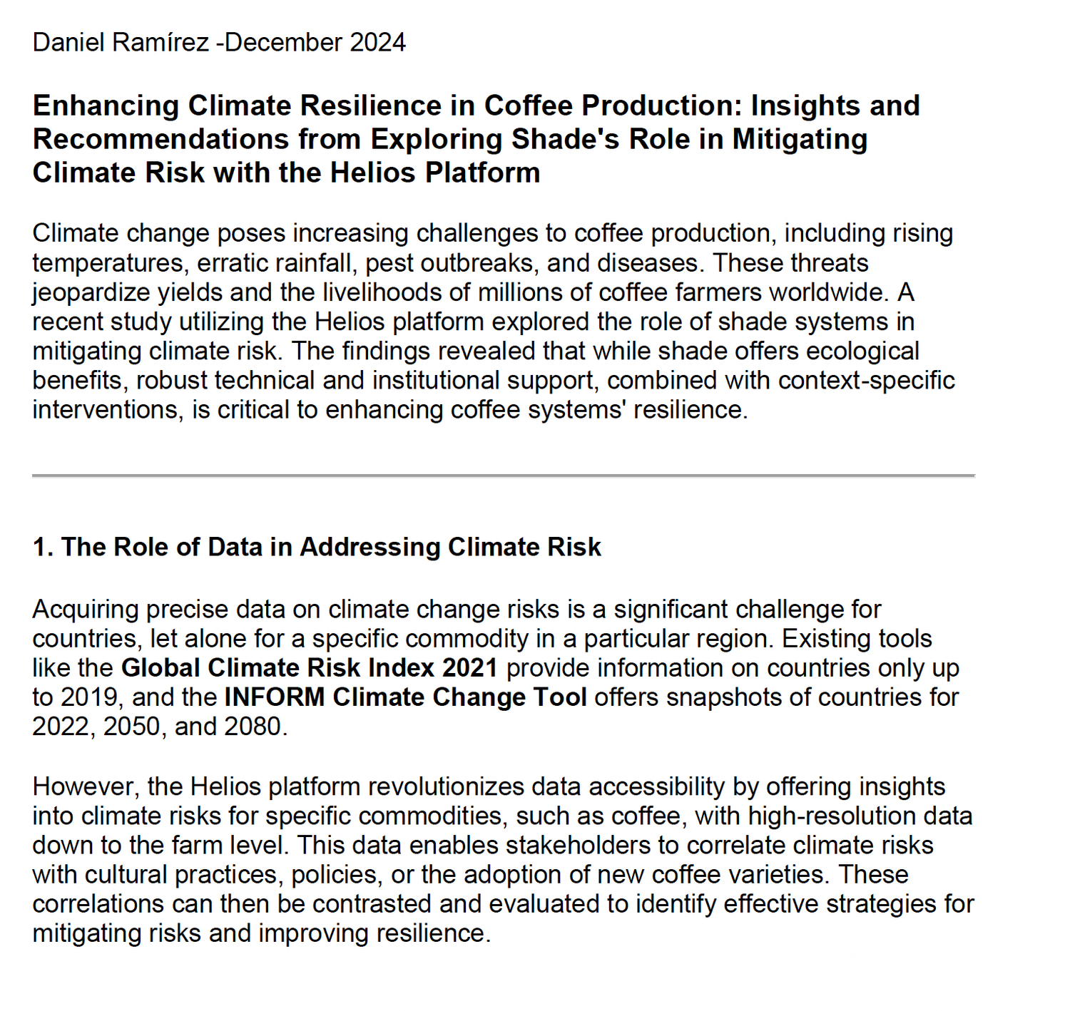 Screenshot of Coffee Research Paper