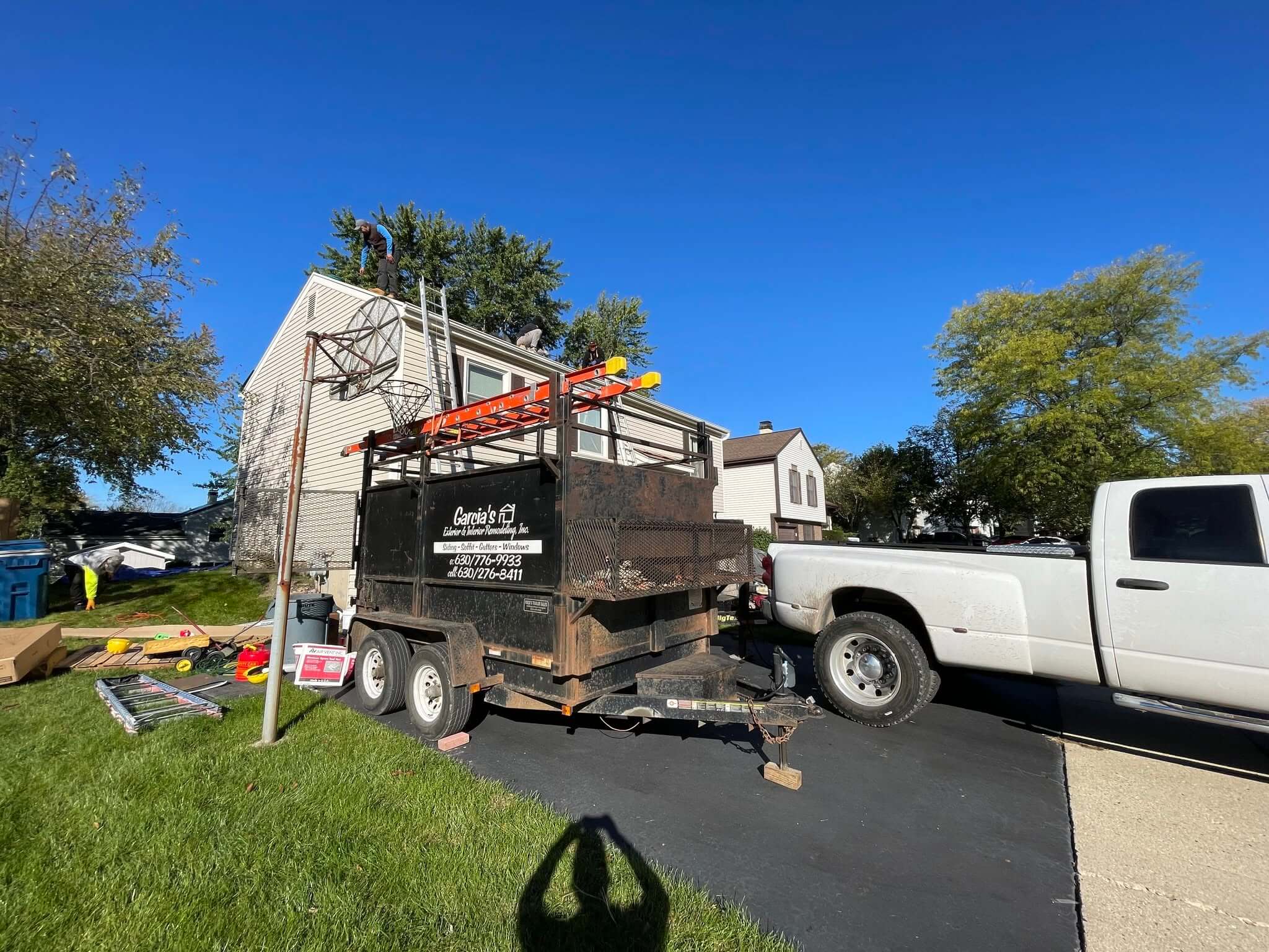 Siding, soffit, gutters and windows replaced on a Bartlett, IL home