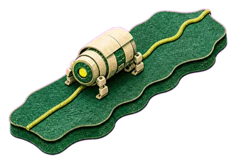 A painted repair crawler.