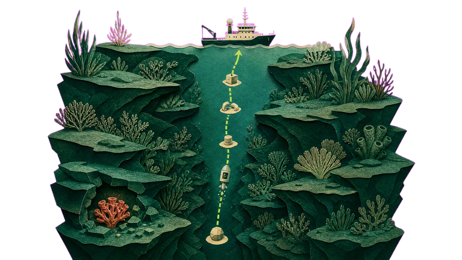 The evidence return route, the way a closed finding carries its proof back up